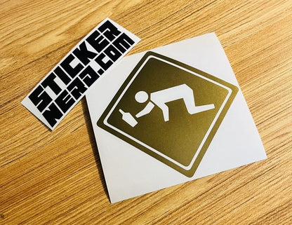 Drunk Crossing Sticker - STICKERNERD.COM