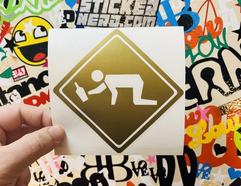 Drunk Crossing Decal - STICKERNERD.COM