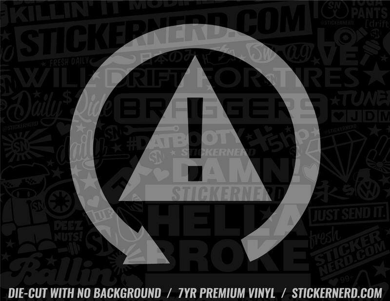Esp Design Sticker ESP Light Sticker - Warning JDM Vinyl Car Decal | StickerNerd.com
