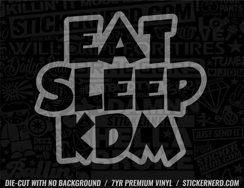 Eat Sleep KDM Sticker - VINYL WINDOW DECALS - KDM CAR STICKERS ...