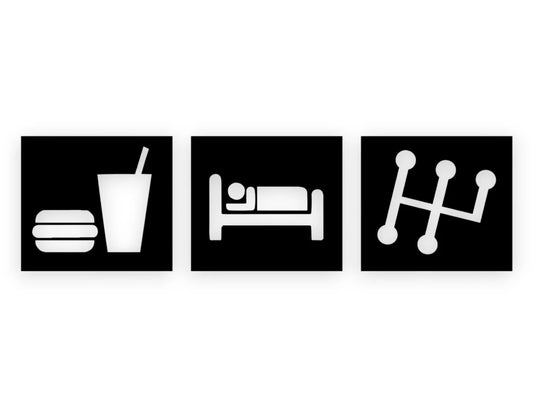 Eat Sleep Shift Sticker - STICKERNERD.COM