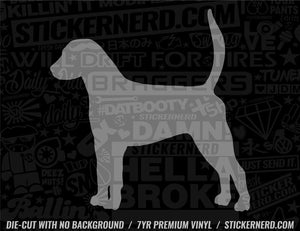 English Foxhound Dog Sticker - Window Decal - STICKERNERD.COM