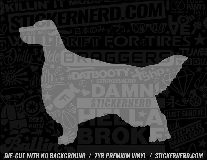 English Setter Dog Sticker - Decal - STICKERNERD.COM