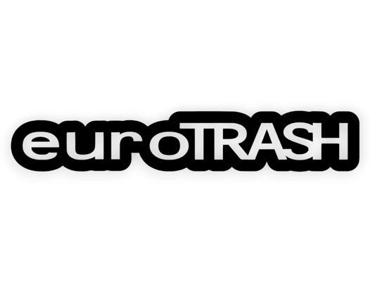 Euro Trash Sticker - Funny Euro Decal - STICKERNERD.COM