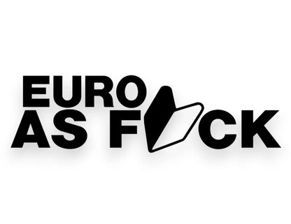 Euro As F Sticker - Decal - STICKERNERD.COM