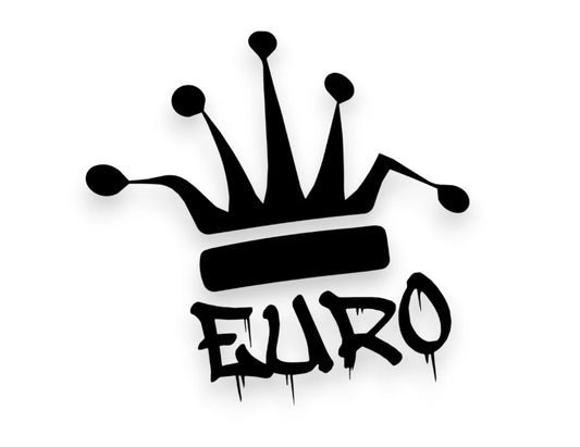 Euro Crown Sticker - Decal - STICKERNERD.COM