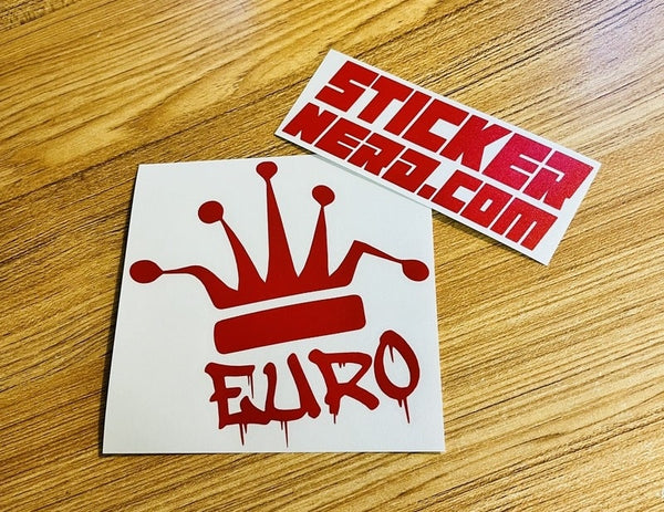 Euro Crown Sticker - STICKERNERD.COM