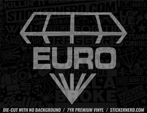 Euro Diamond Sticker - Decal - STICKERNERD.COM