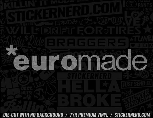 Euro Made Sticker - Decal - STICKERNERD.COM