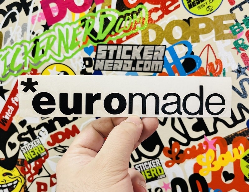 Euro Made Sticker - European Car Stickers - Vinyl Tuner Decals ...