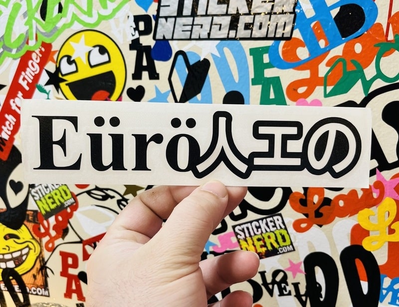 Euro Made Sticker - Vinyl Window Tuner Stickers - European Car Decals ...