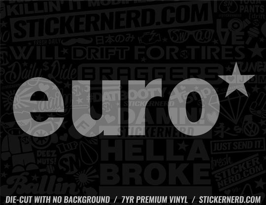 Euro Star Sticker - Decal - STICKERNERD.COM