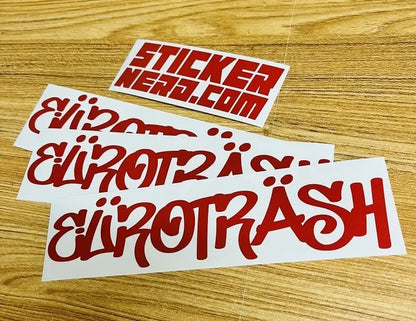Euro Trash Decal - Eurotrash Sticker - STICKERNERD