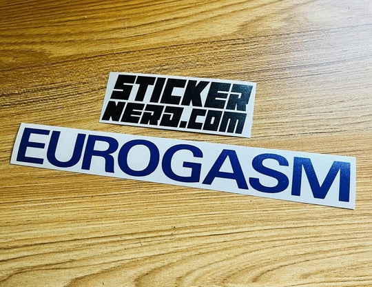 Eurogasm Sticker - STICKERNERD.COM
