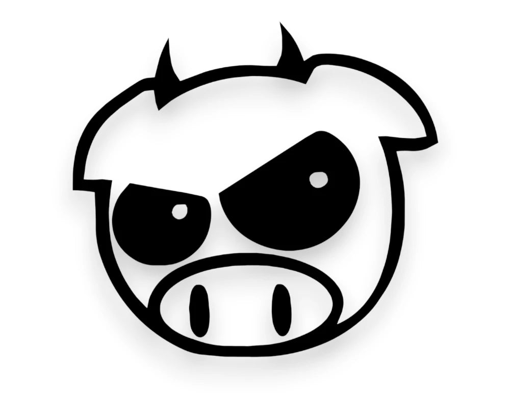 Evil Rally Pig Sticker