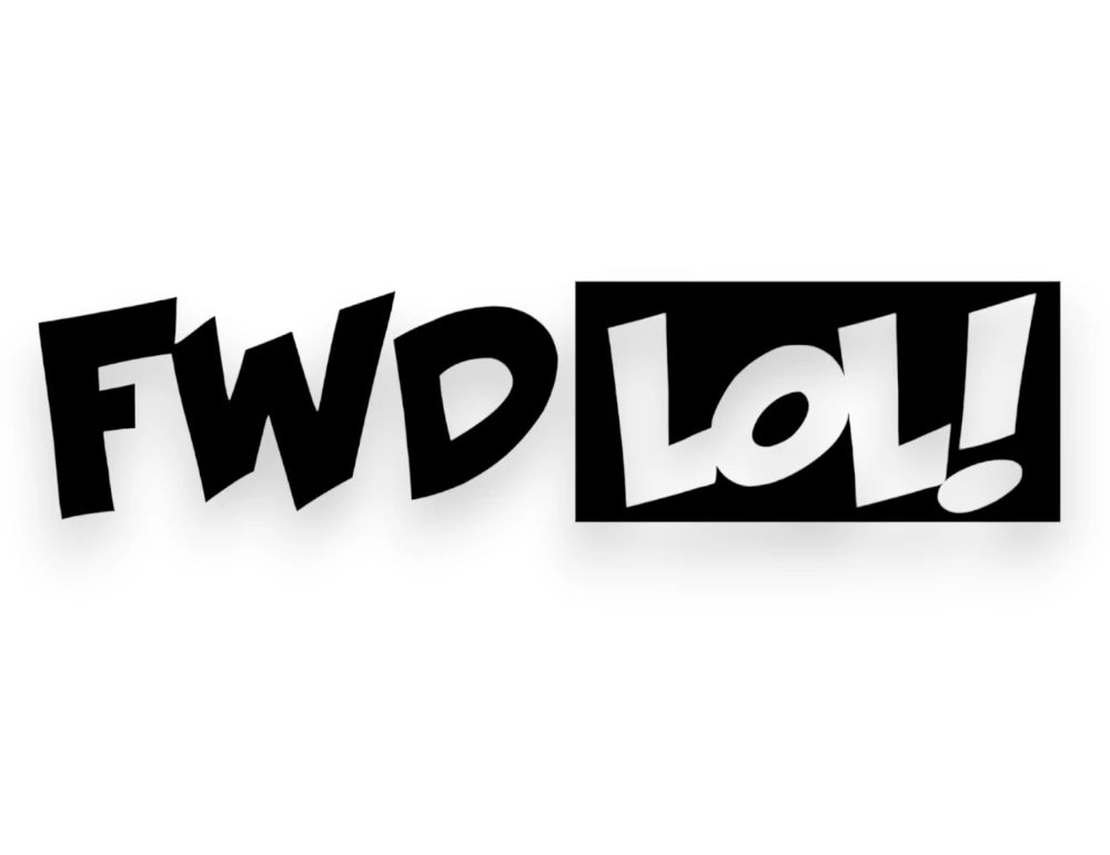 FWD LOL Sticker - Funny Window Decal - STICKERNERD.COM