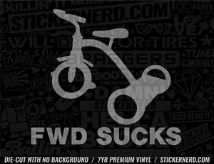 FWD Sucks Sticker - Decal - STICKERNERD.COM