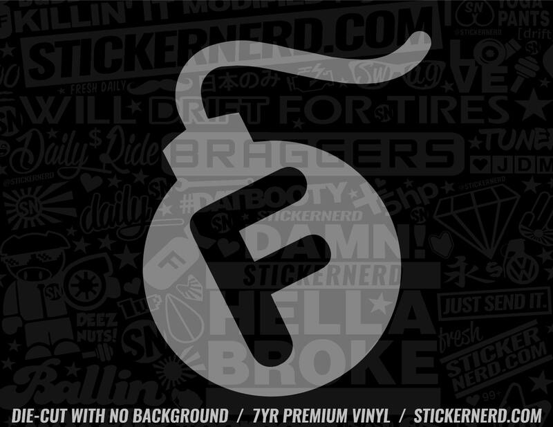 F Bomb Sticker - Decal - STICKERNERD.COM