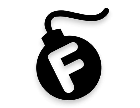 F Bomb Sticker - Decal - STICKERNERD.COM