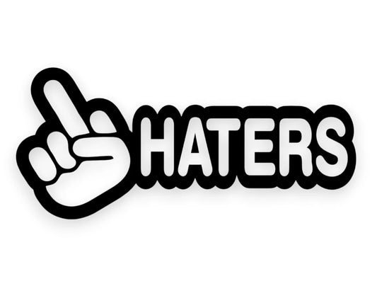 F Haters Sticker - Decal - STICKERNERD.COM