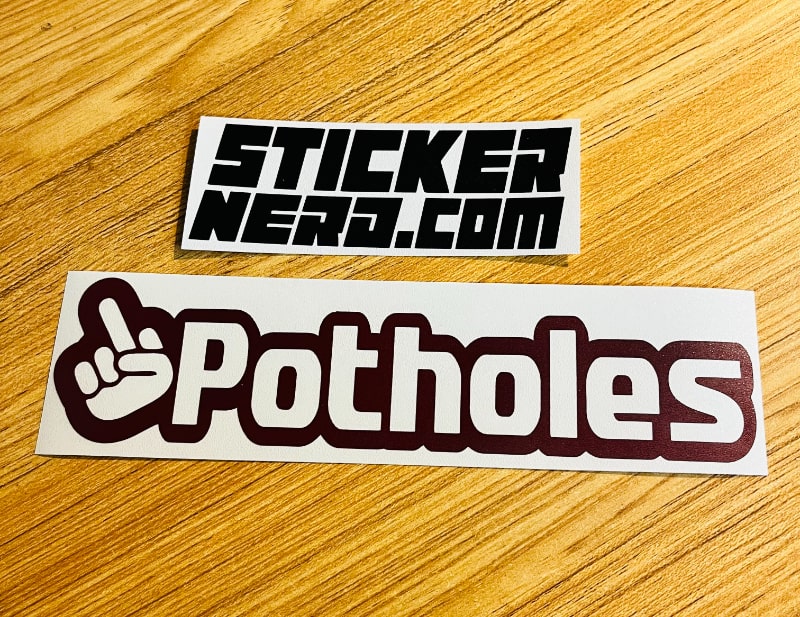 F Potholes Sticker - STICKERNERD.COM