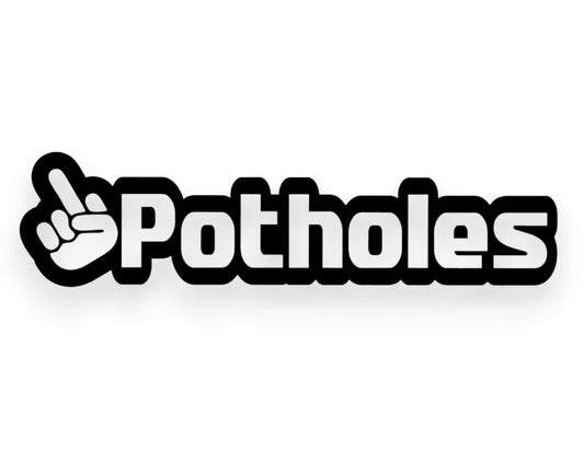F Potholes Sticker - Window Decal - STICKERNERD.COM