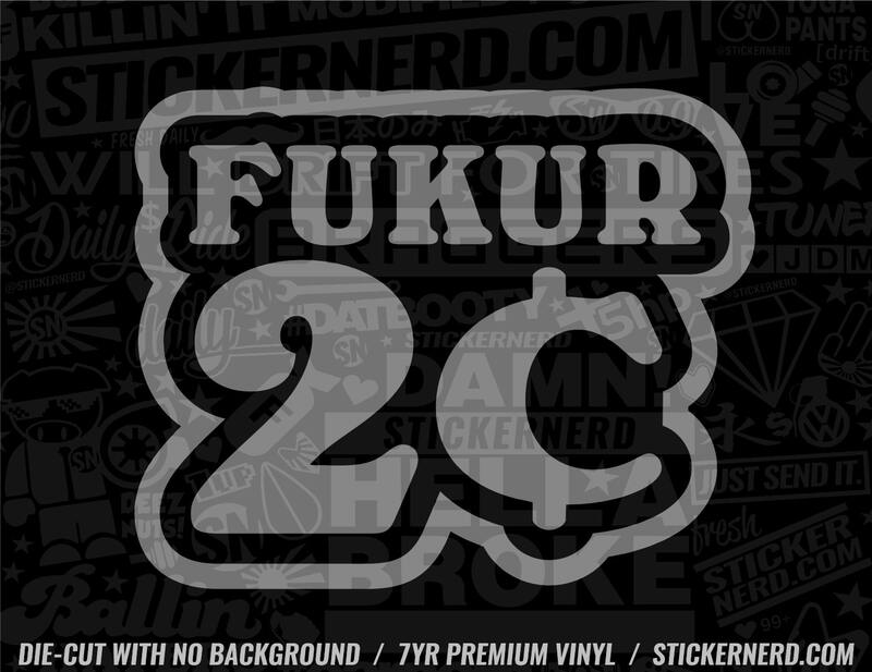 F Your 2 Cents Sticker - Decal - STICKERNERD.COM