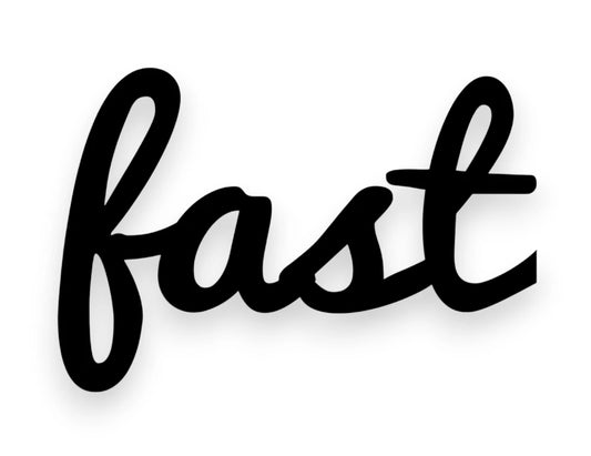 Fast Sticker - Window Decal - STICKERNERD.COM