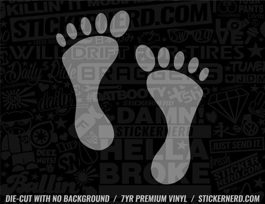 Feet Sticker - Decal - STICKERNERD.COM