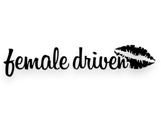 Female Driver Sticker - Window Decal - STICKERNERD.COM