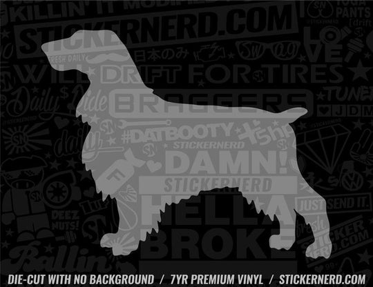 Field Spaniel Dog Sticker - Window Decal - STICKERNERD.COM