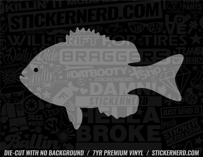 Fish Sticker - Window Decal - STICKERNERD.COM