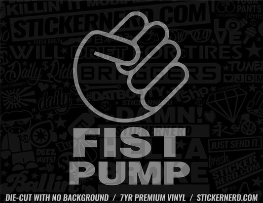 Fist Pump Shocker Sticker - Window Decal - STICKERNERD.COM