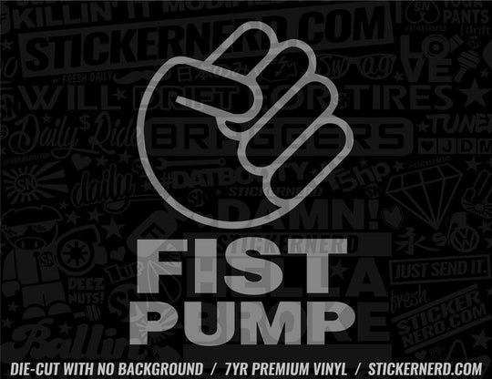 Fist Pump Shocker Sticker - Window Decal - STICKERNERD.COM