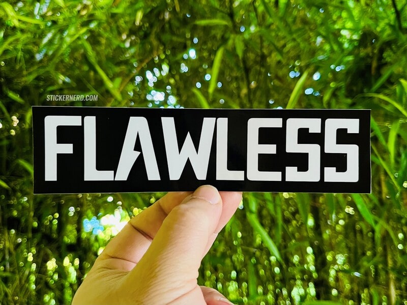 Flawless Printed Sticker - STICKERNERD.COM