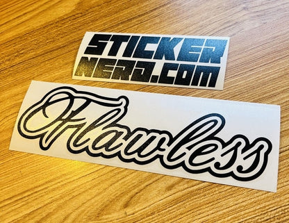 Flawless Sticker - Decal - STICKERNERD.COM