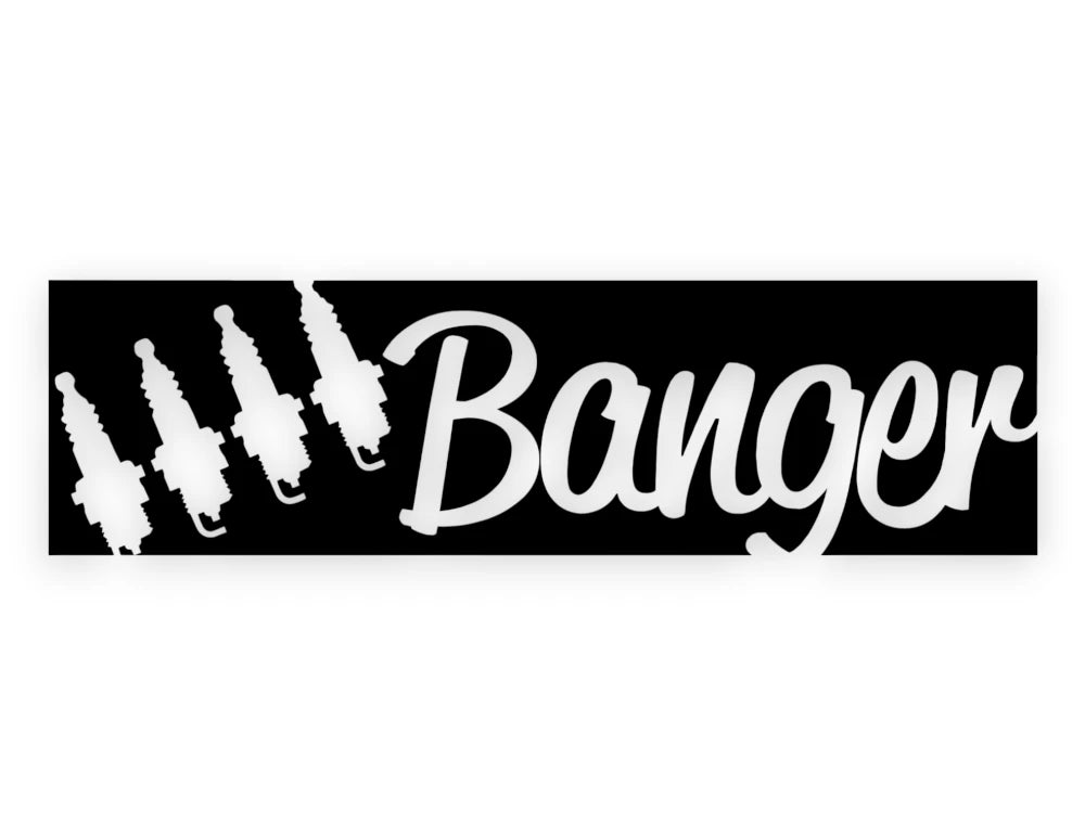 Four Banger Sticker - Window Decal - STICKERNERD.COM