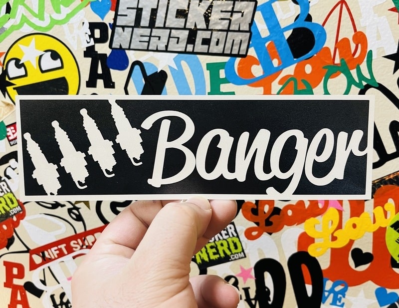 Four Banger Decal - STICKERNERD.COM