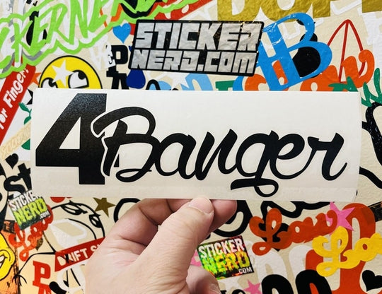 Four Banger Decal - STICKERNERD.COM