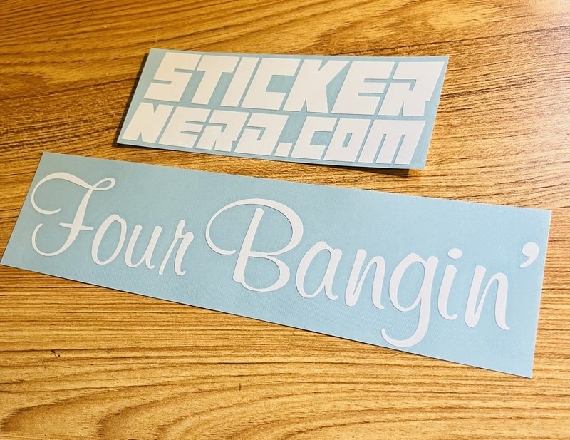 Four Bangin' Decal - STICKERNERD.COM