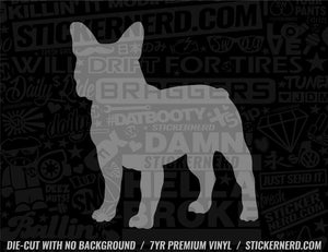 French Bulldog Sticker - Dog Window Decal - STICKERNERD.COM