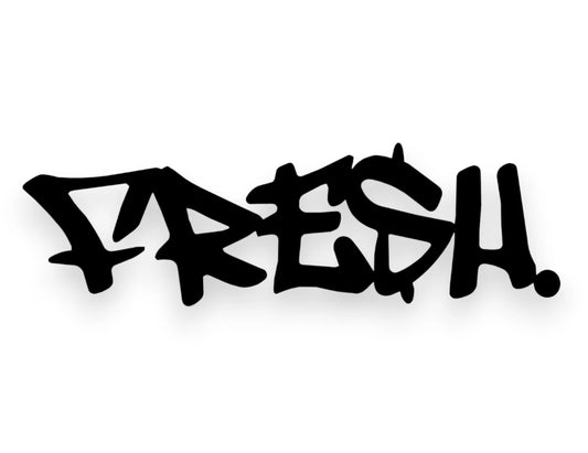 Fresh Graffiti Sticker - Window Decal - STICKERNERD.COM