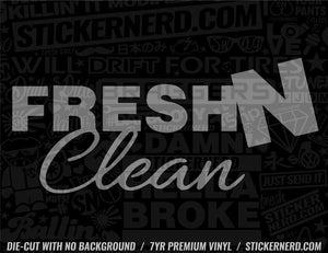Fresh N Clean Sticker - Window Decal - STICKERNERD.COM