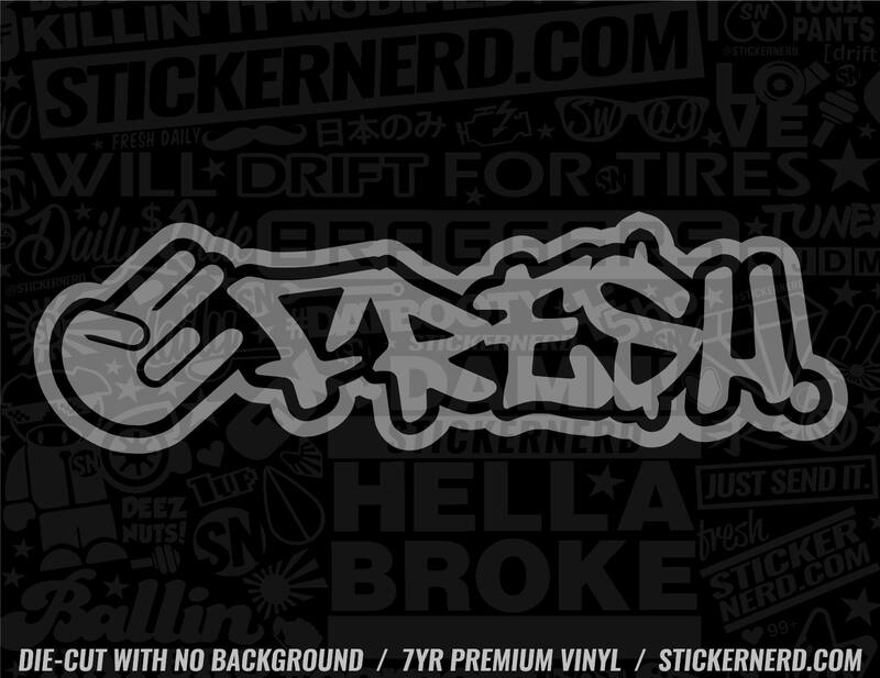 Fresh Shocker Sticker - Decal - STICKERNERD.COM