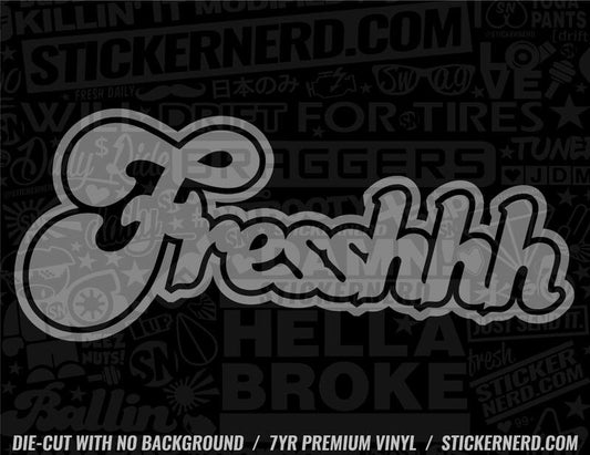 Fresh Sticker - Window Decal - STICKERNERD.COM