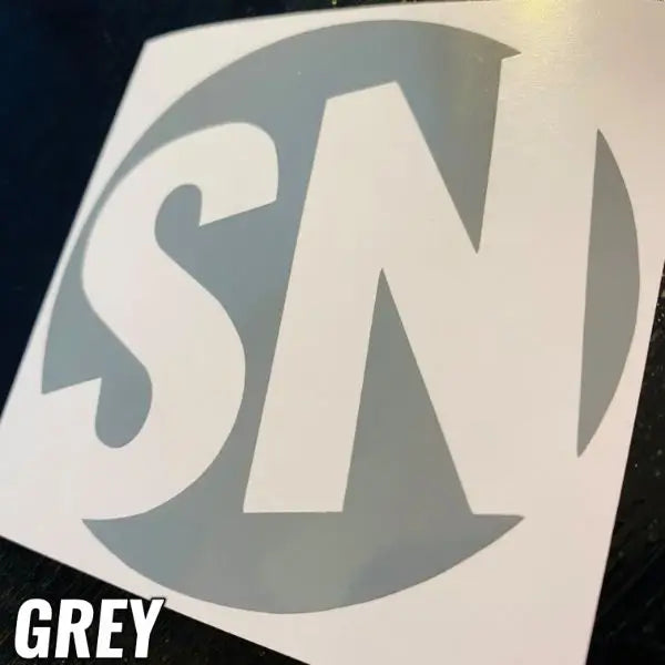 GREY STICKERS - CAR DECALS - STICKERNERD