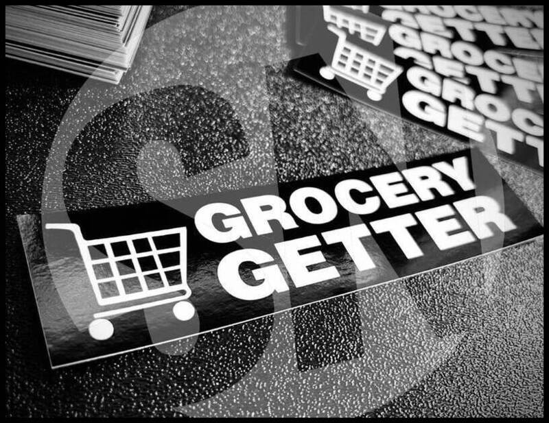 Check Out Sticker Store Grocery Getter Sticker – StickerNerd.com