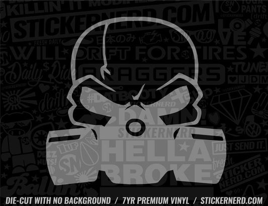 Gas Mask Sticker - Decal - STICKERNERD.COM