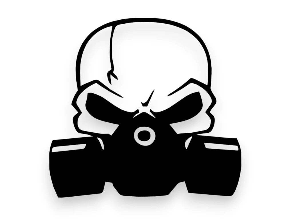 Gas Mask Sticker - Decal - STICKERNERD.COM