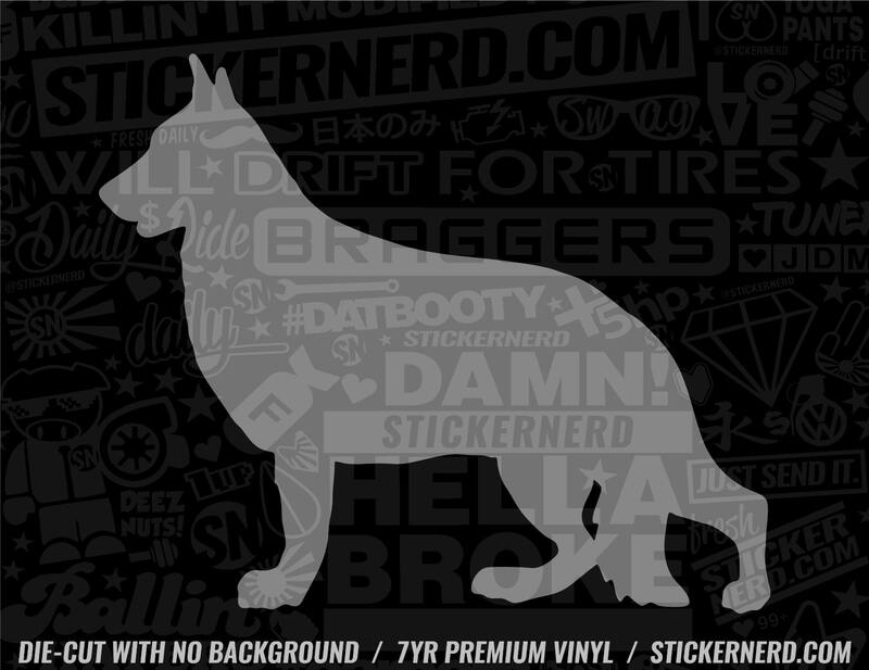 German Shepherd Sticker - Decal - STICKERNERD.COM